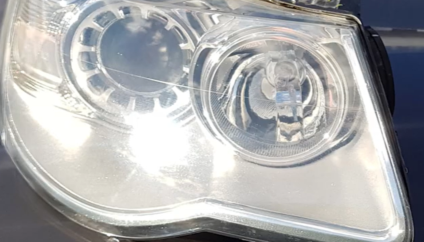 After oxidised headlight restoration with improved clarity